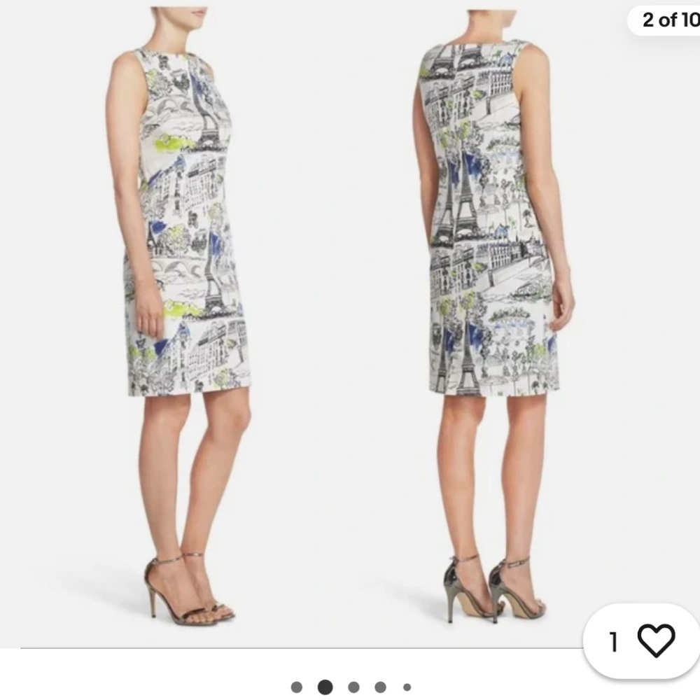 Leslie Fay Black and White Paris dress